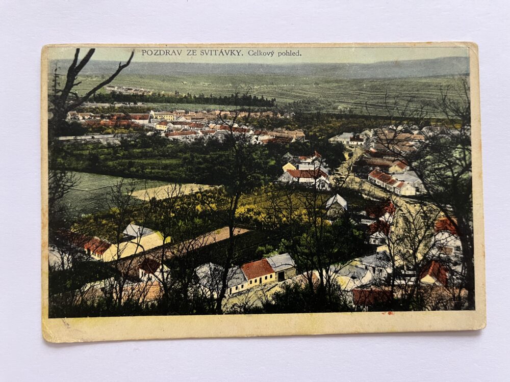 Pohlednice místopis - Svitávka, celkový pohled okres Blansko