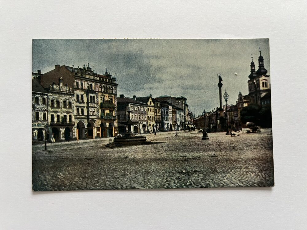 Pohlednice místopis Hradec Králové - Velké náměstí, 1918