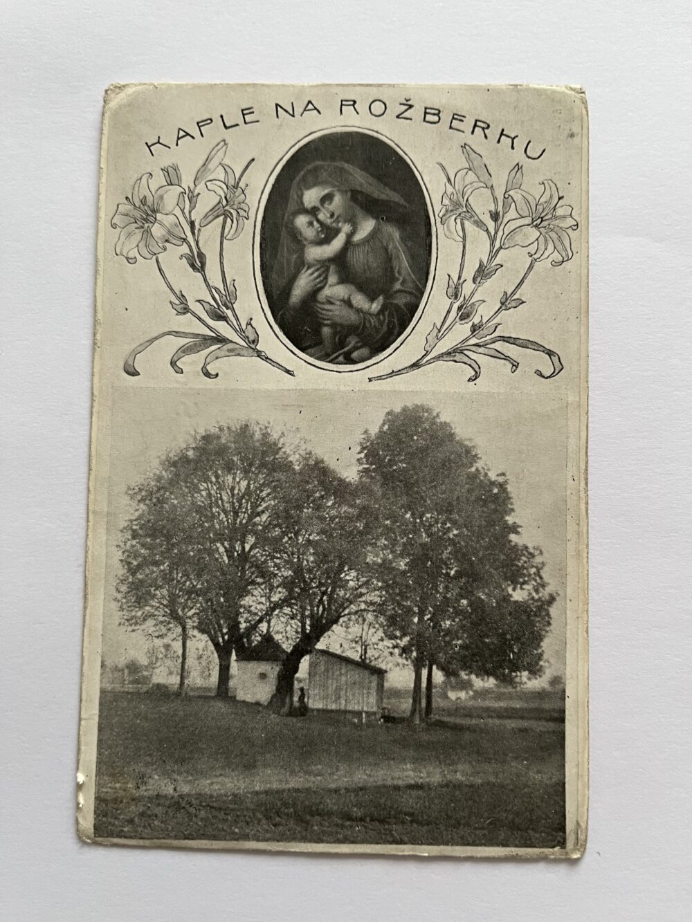 Pohlednice místopis - Kaple na Rožberku, okres Hradec Králové