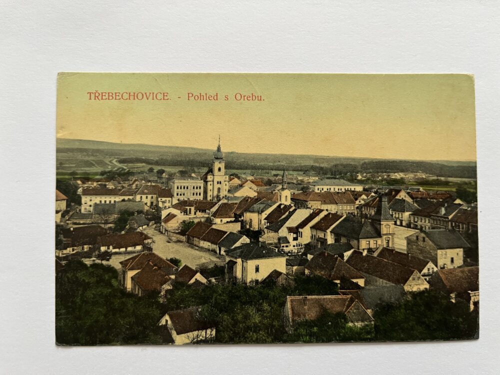 Pohlednice Třebechovice - Pohled z Orebu, okres Hradec Králové RU