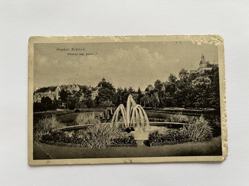 Pohlednice Hradec Králové - Městský park, partie Rakousko-Uhersko