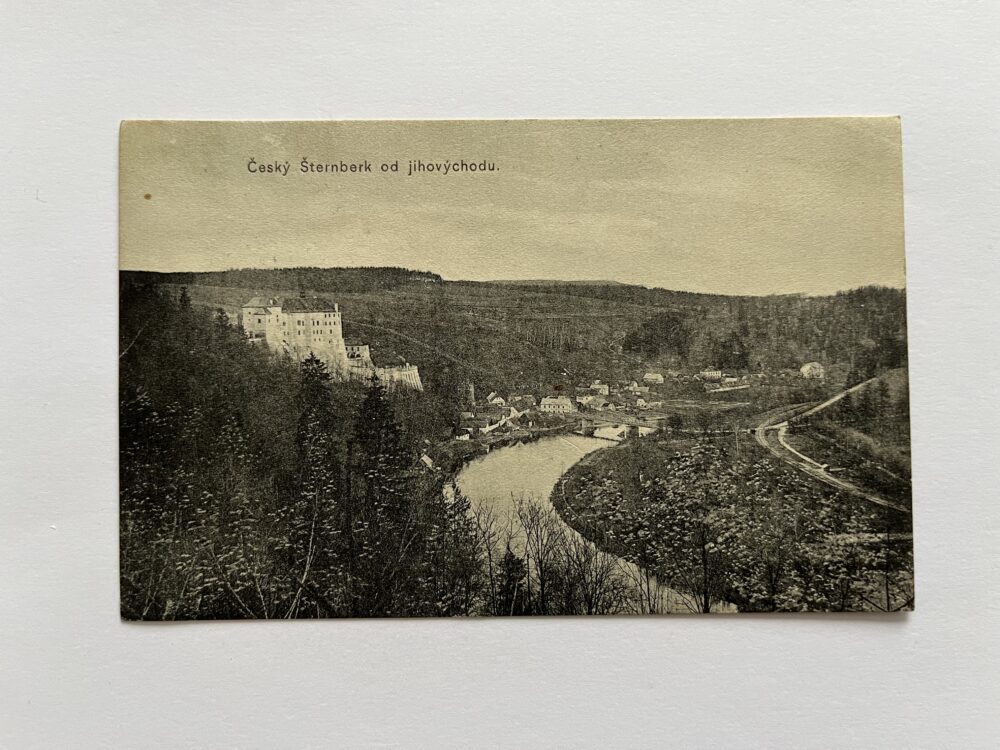 Pohlednice Český Šternberk od jihovýchodu, okres Benešov r.1911
