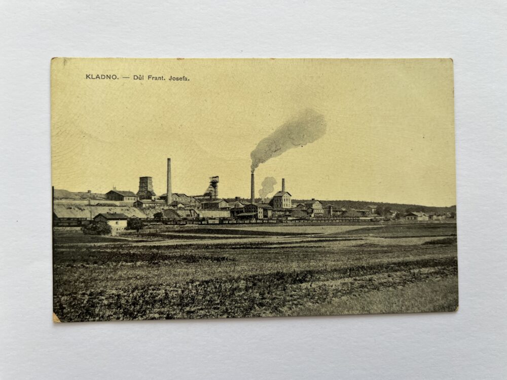 Pohlednice místopis Kladno - Důl Františka Josefa