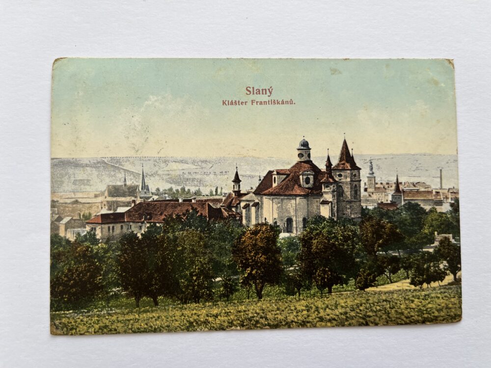 Pohlednice Slaný - Klášter Františkánů, okres Kladno Rakousko-Uhersko