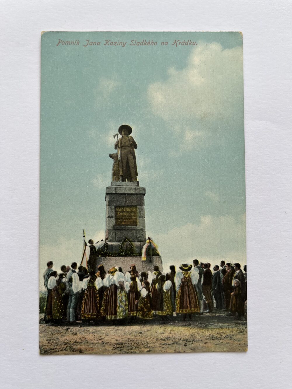 Pohlednice Pomník Jana Koziny Sladkého na Hrádku, okres Domažlice