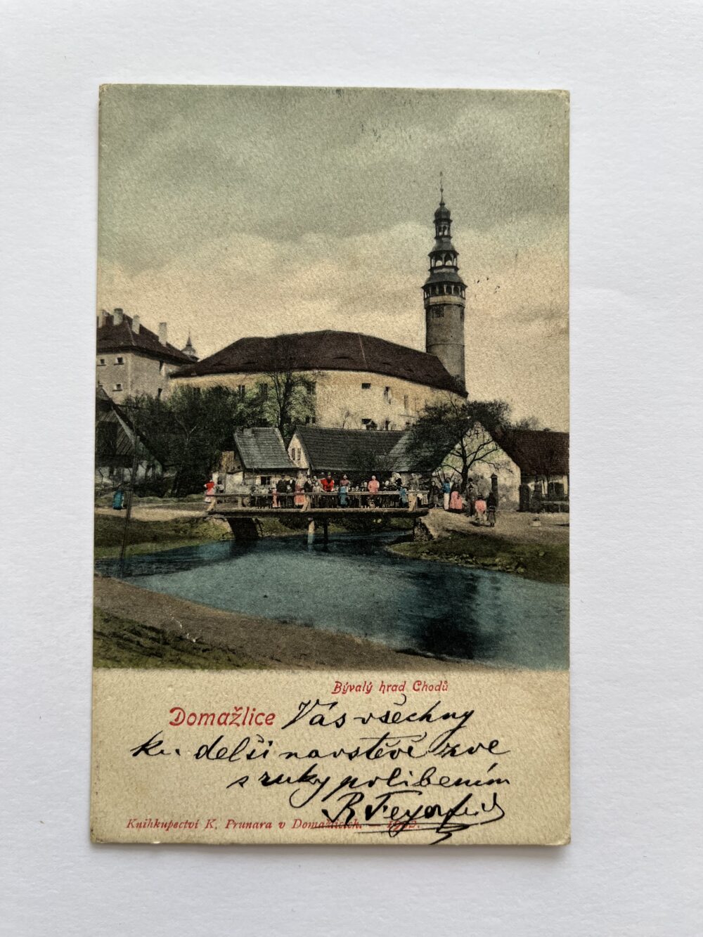 Pohlednice místopis Domažlice - Bývalý hrad Chodů, Rakousko-Uhersko