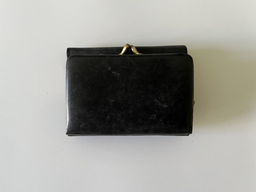 Starožitná peněženka, zapínání Koh-i-noor