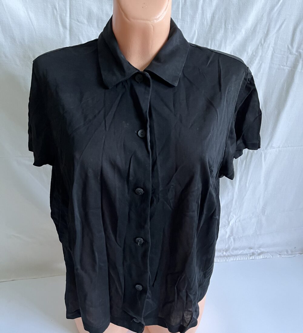 Starožitná dámská halenka - košile, krátký rukáv Pleas