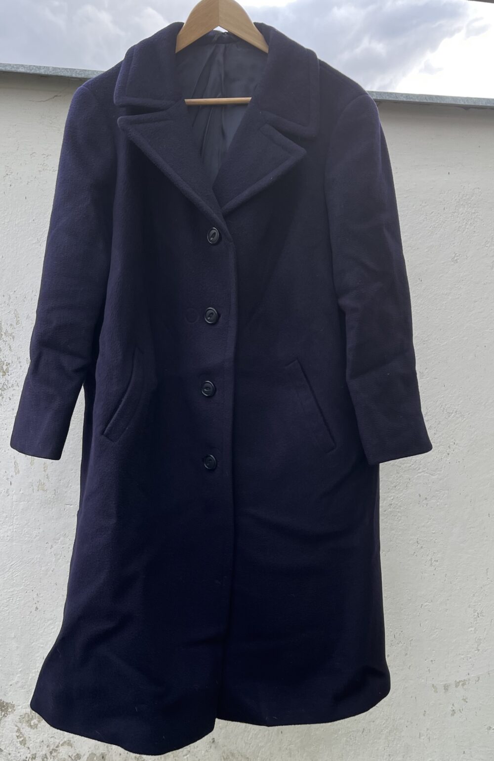 Pánský zimní dlouhý kabát, 1.pol.20.stol.