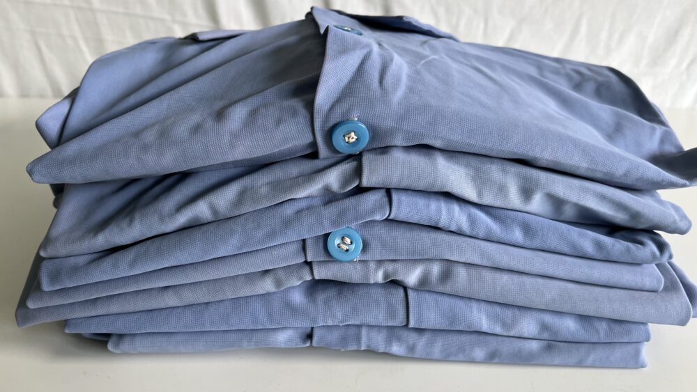 Konvolut železničářské košile z dob socialismu, 7 ks