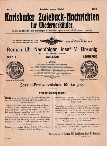 Leták potraviny, Karlovarský zpravodaj