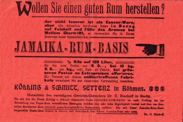 Leták rum Basis, Kölling, Schmitt Řetenice