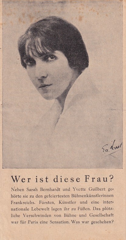 Leták kniha Bühnenstar und Büsserin, Wiesbaden