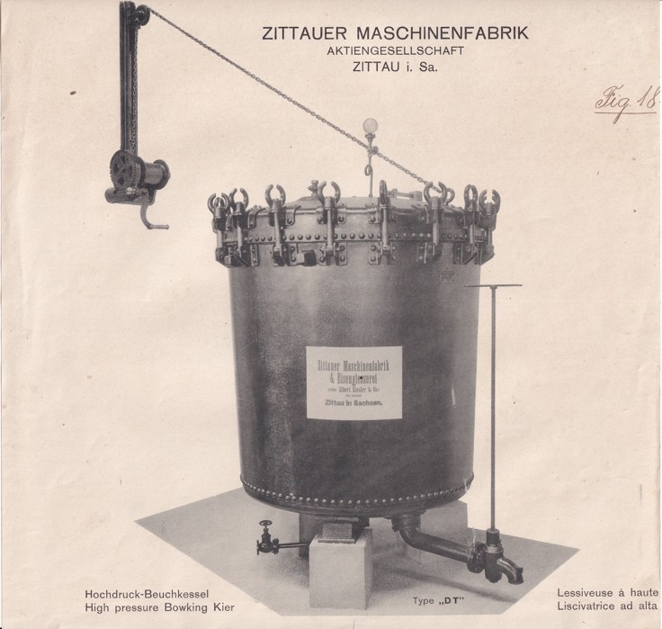 Leták vysokotlaký stroj Zittauer Maschinenfabrik