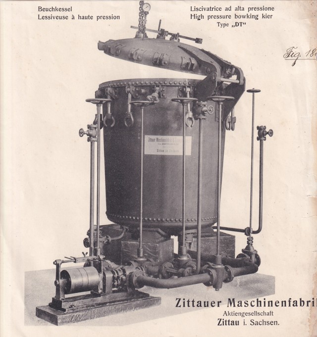 Leták vysokotlaký stroj Zittauer Maschinenfabrik