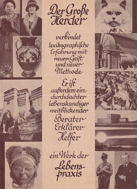 Leták kniha Der Grosse Herder, Freiburg im Breisgau