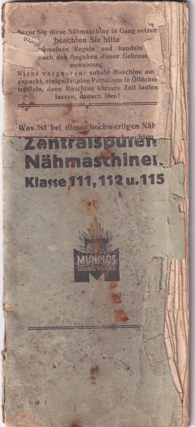 Katalog šicí stroje Mundlos – Victoria, Magdeburg