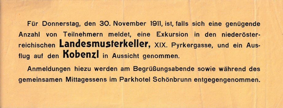 Leták exkurze v Dolním Rakousku