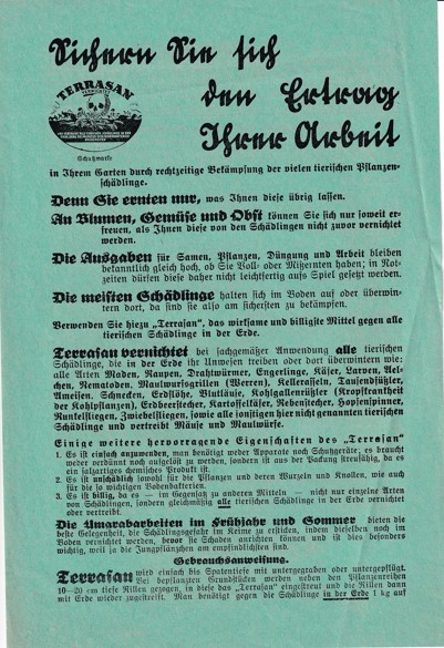 Leták koloniál Erwin Haubensack, Vídeň