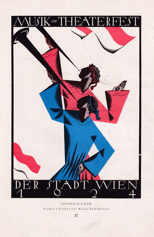 Leták plakáty Joseph Binder, Vídeň