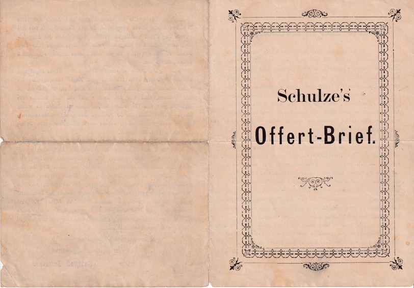 Leták kuželky Gottlieb Schulze