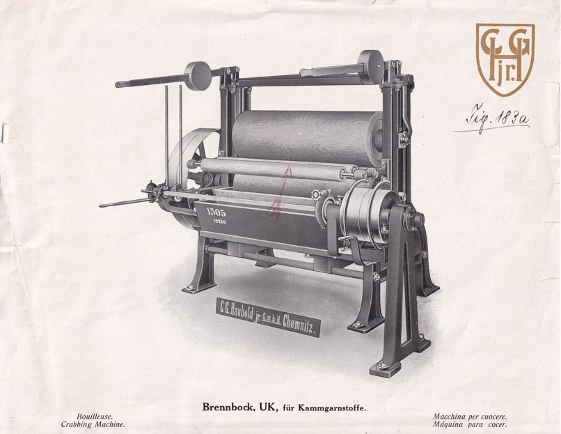 Leták krabovací stroj Haubold, Brennbock