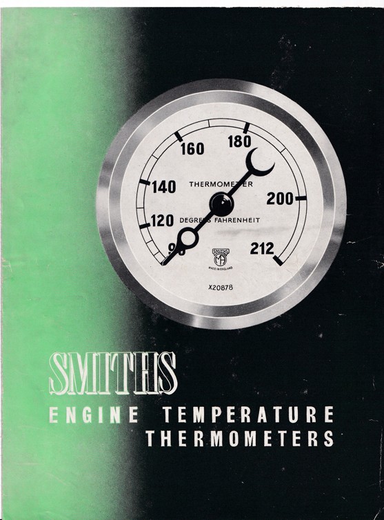 Leták teploměr do auta Smiths, Londýn