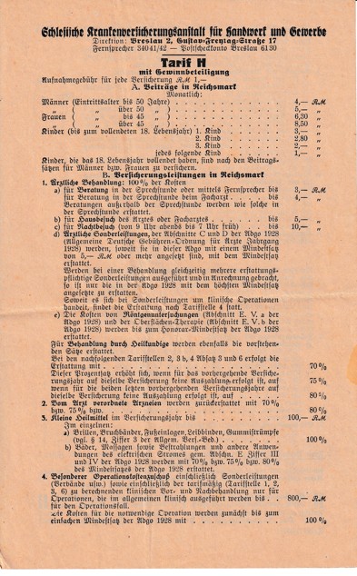 Leták Slezská zdravotní pojišťovna, Vratislav