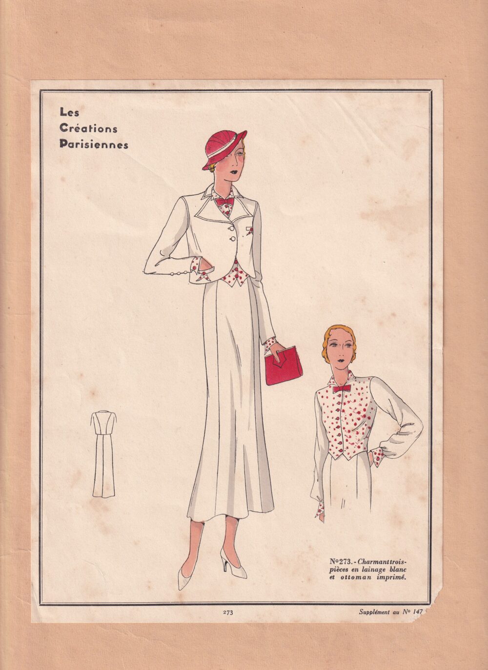 Leták móda Les Créations Parisiennes