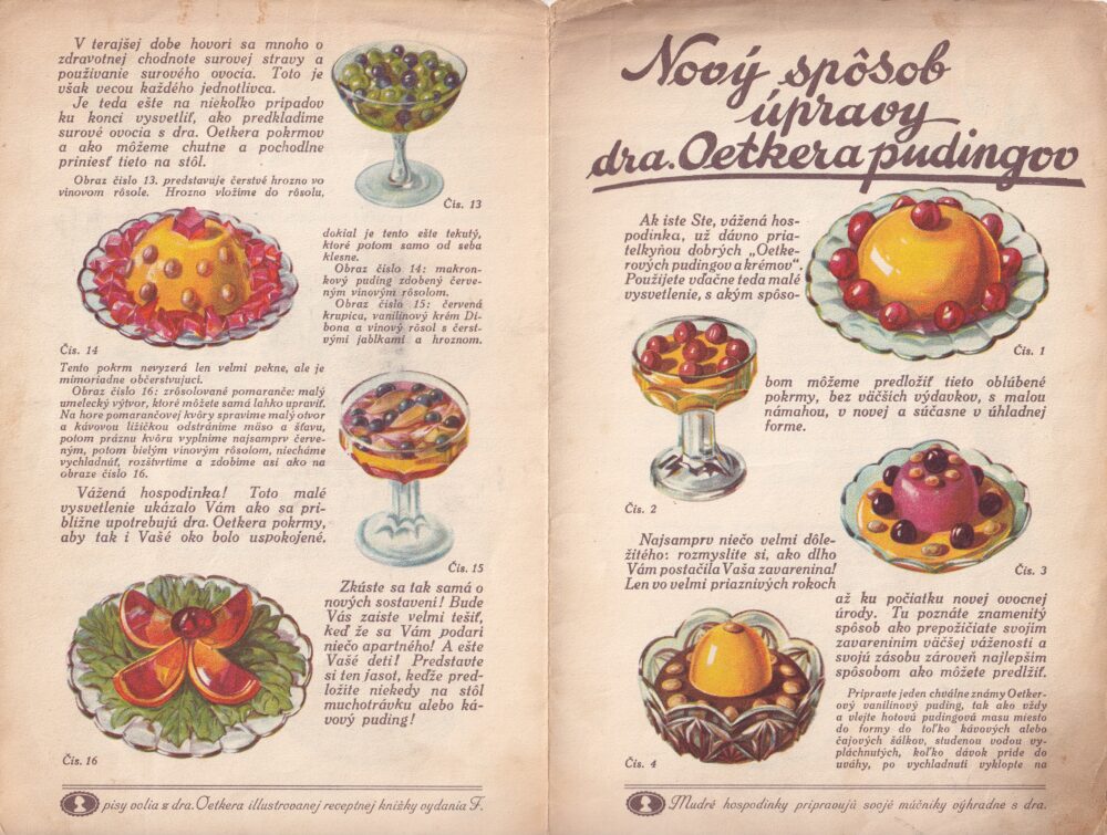 Leták puding Dr. Oetker – recepty