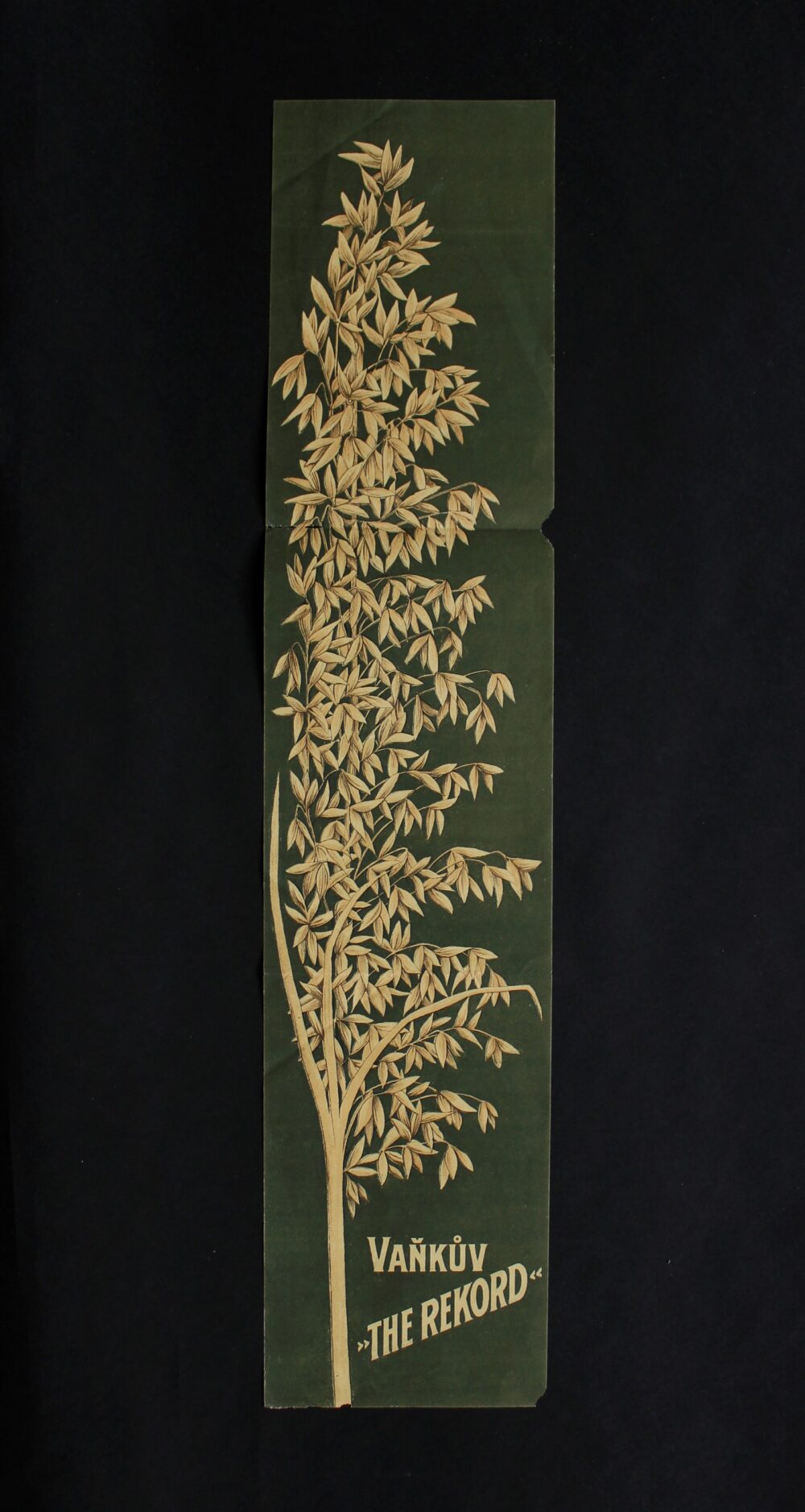 Leták oves The Record, J. Vaněk Praha