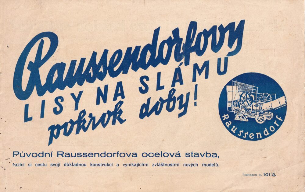 Leták lis na slámu Raussendorf, Děčín