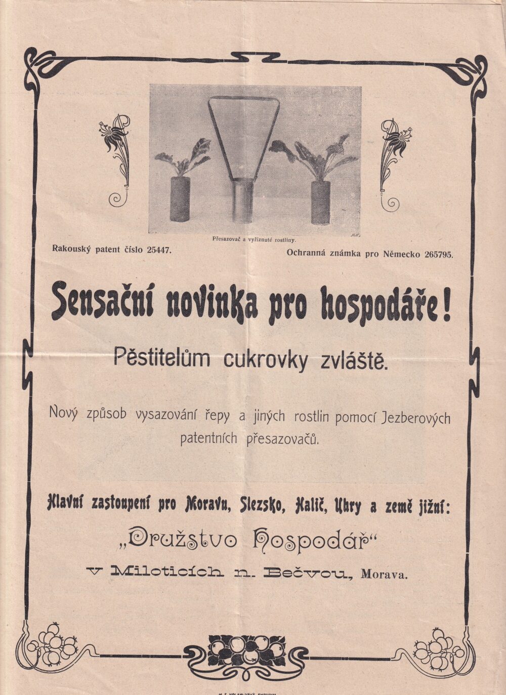 Leták, Jezberové patentní přesazovače