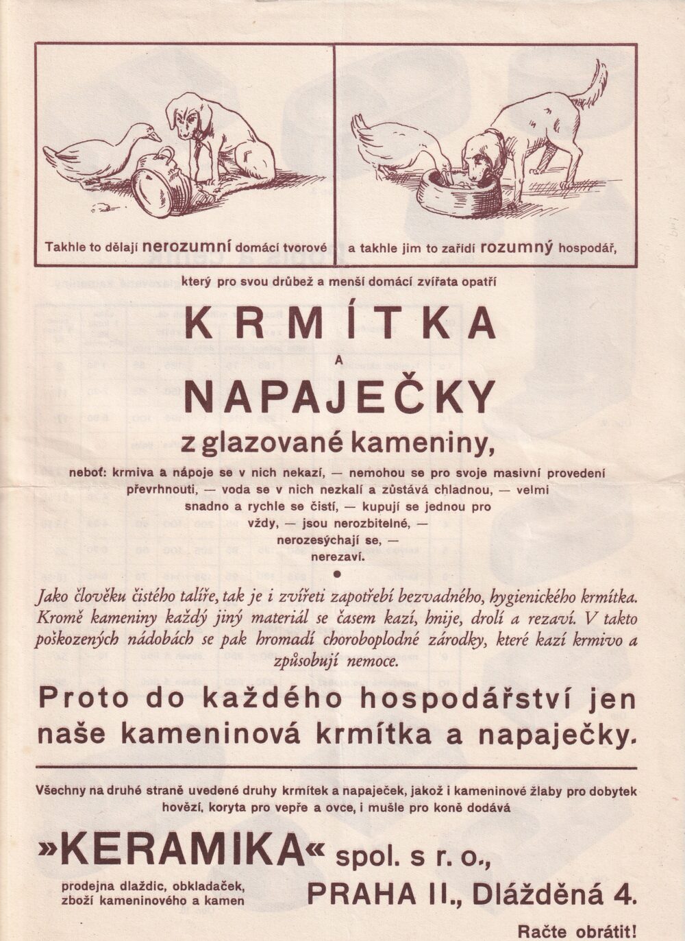 Leták, Krmítka a napáječky, Keramika, Praha