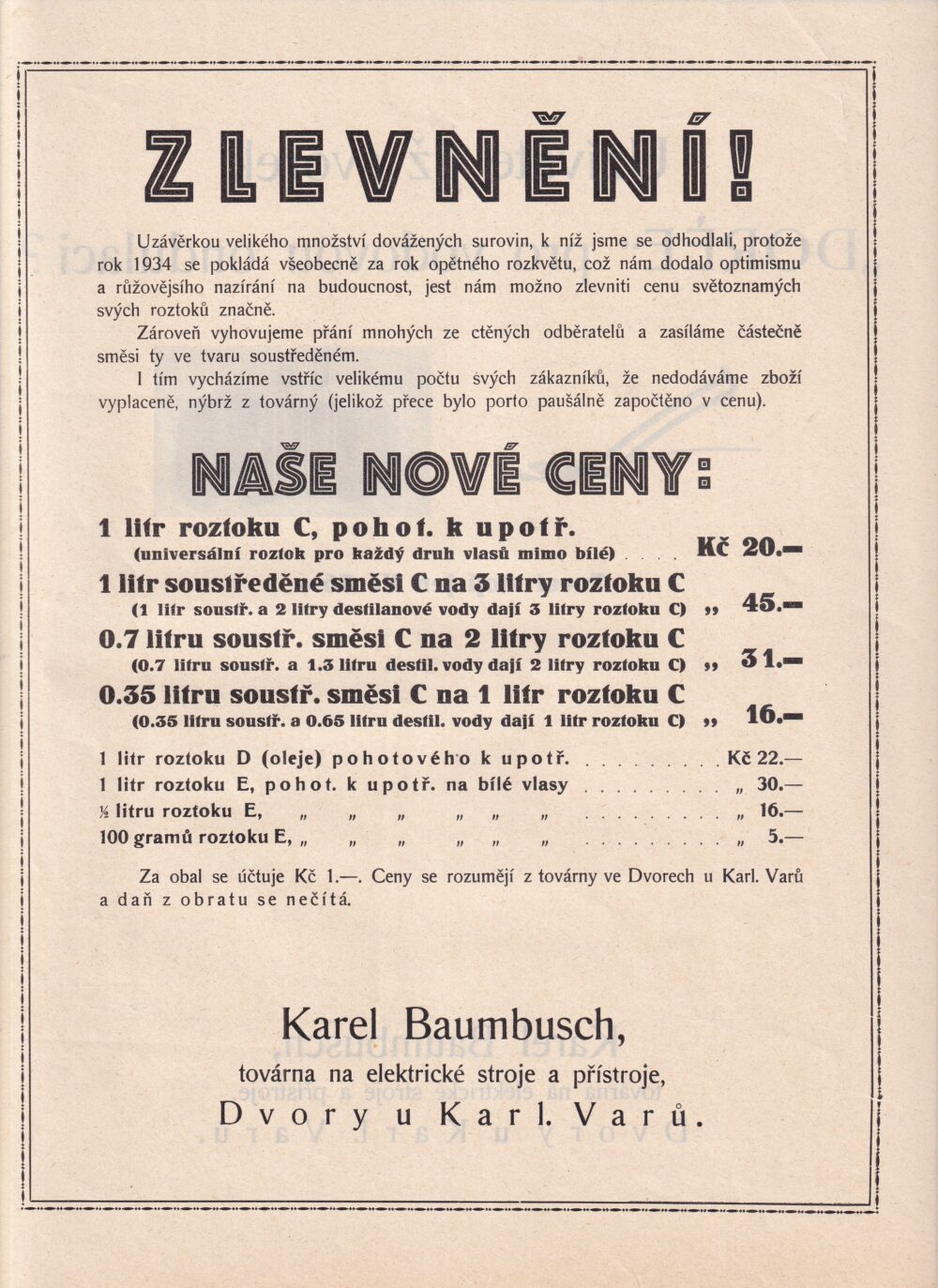 Leták, Továrna na elektrické stroje a přístroje