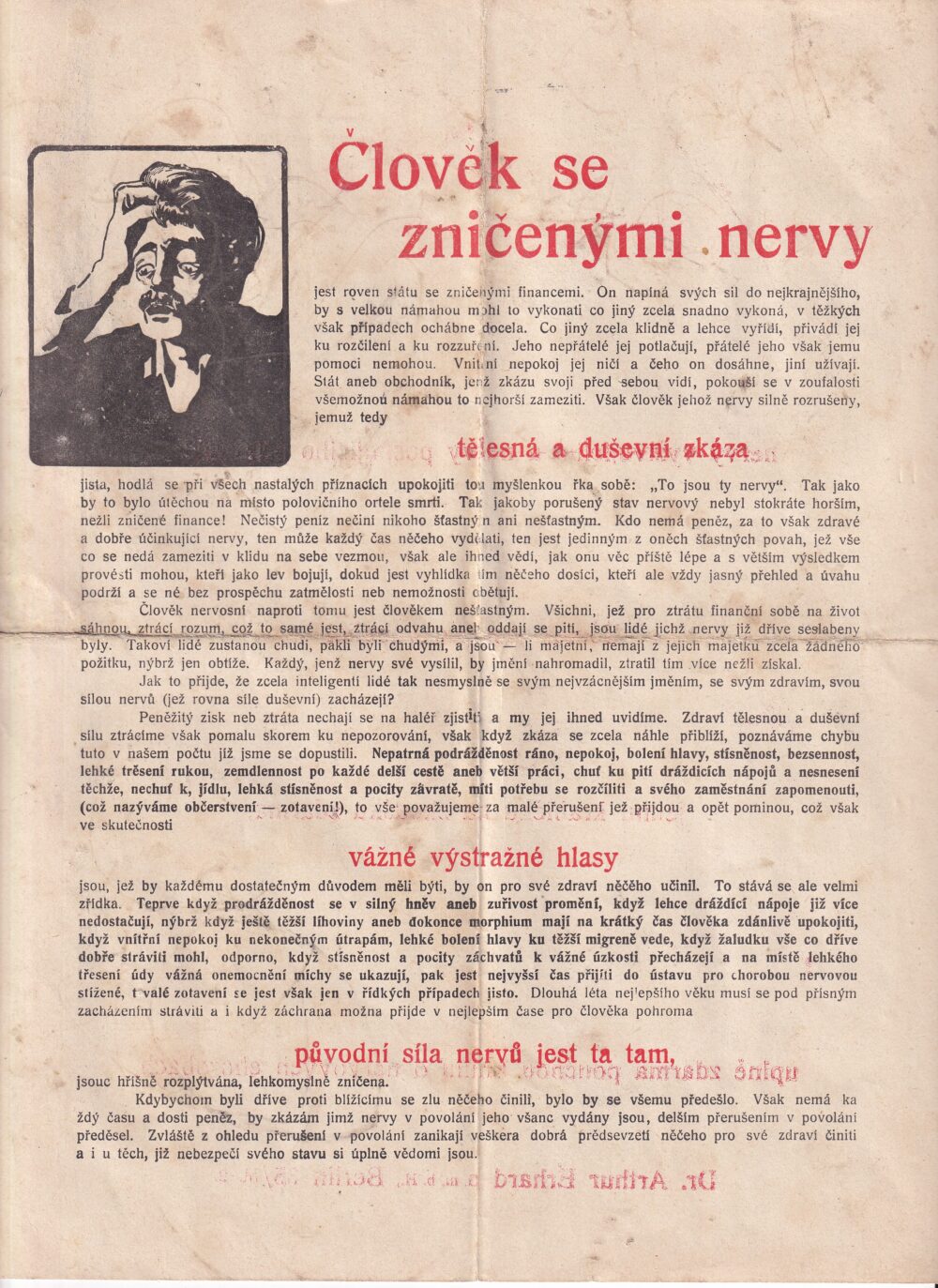 Leták, Člověk se zničenými nervy, Visnervin