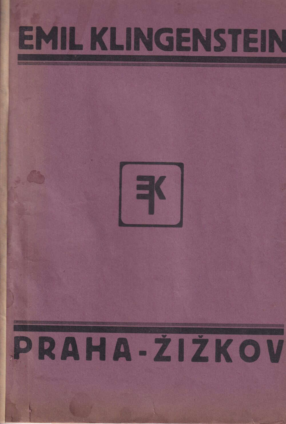 Katalog, Emil Klingenstein, Praha-Žižkov
