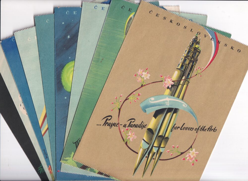 Čedok reklamní leták Bruselský styl, Československo 9 ks