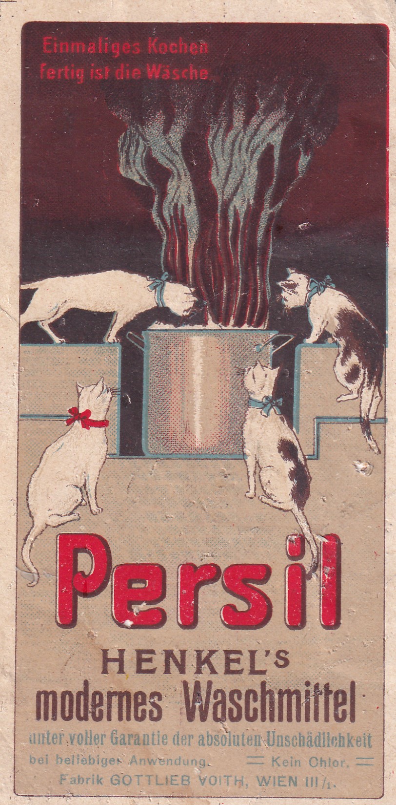 Reklama na Persil - moderní prací prášek 1.pol.20.století