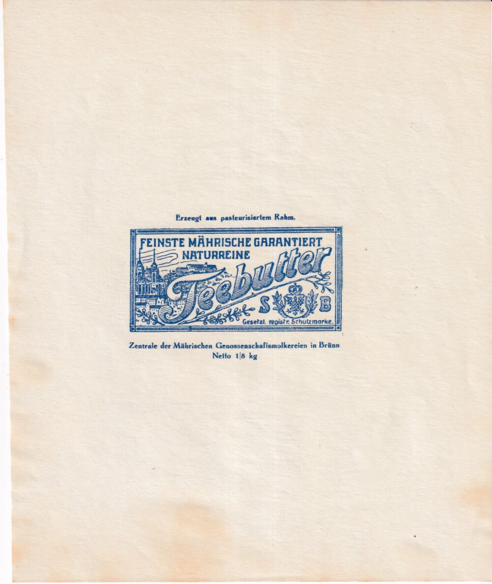 Obal přírodní čajové máslo ¼ kg 1.pol.20.stol.