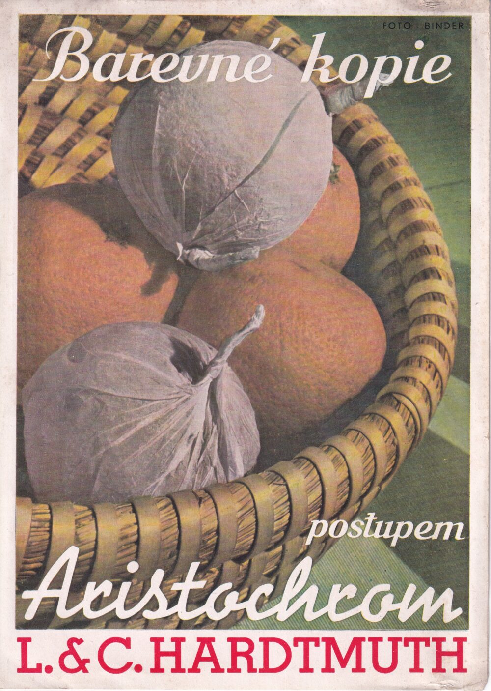 Leták Barevné kopie postupem Aristochrom, L.&C.Hardtmuth 20.stol.