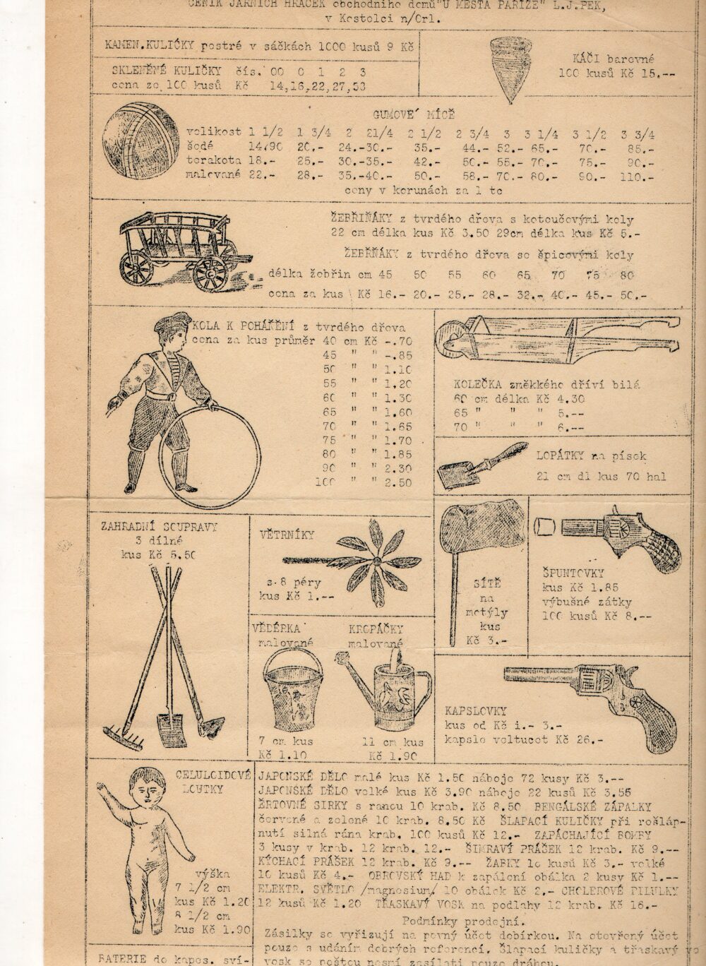 Leták hračky, OD „U města Paříže“