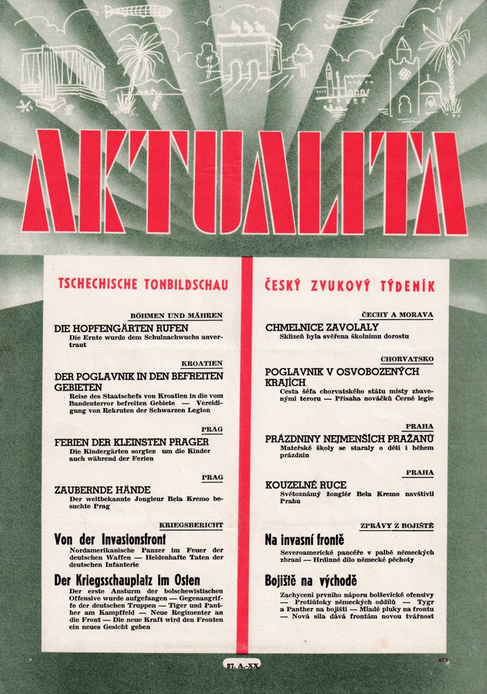 Leták Aktualita, Český zvukový týdeník