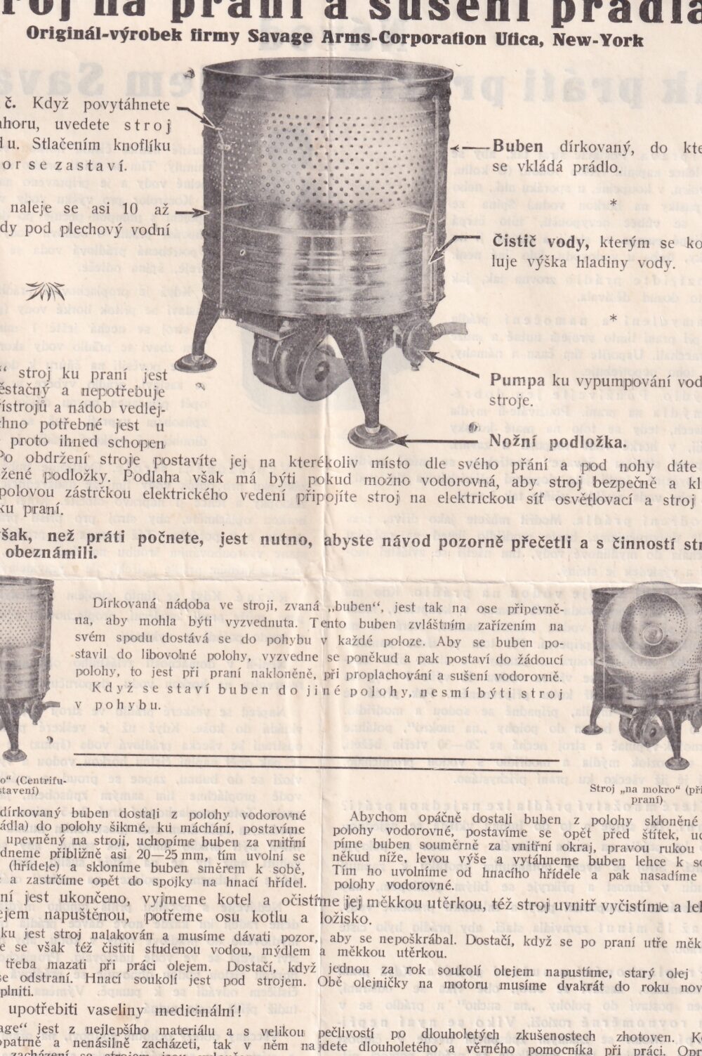 Leták pračka a sušička Savage, Ostrava