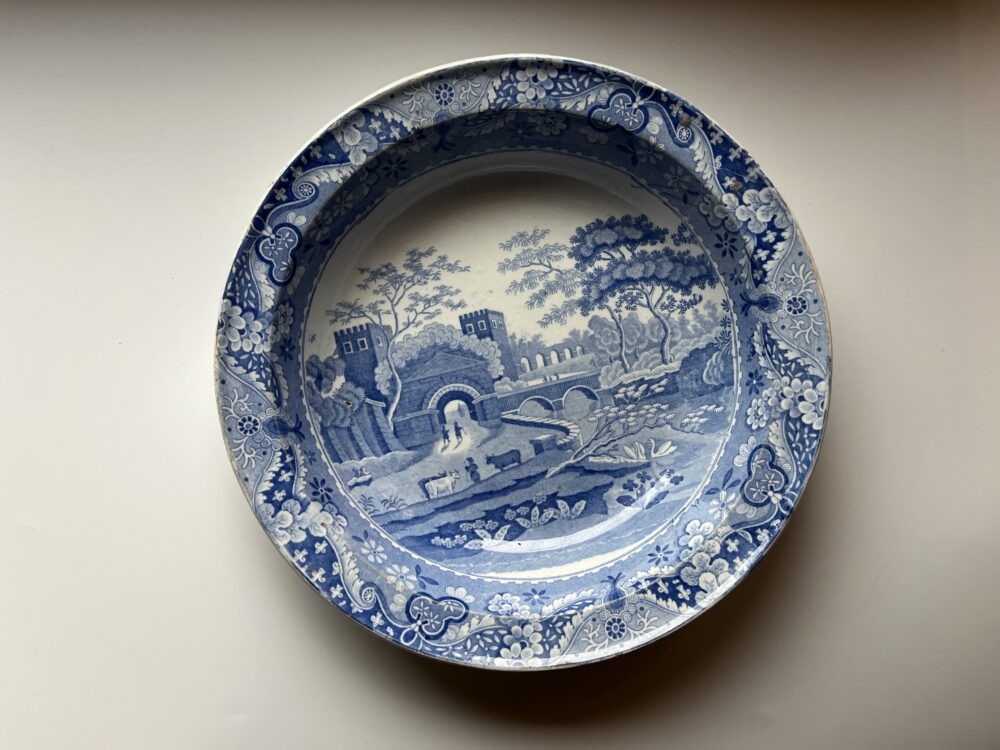 Porcelánová mísa s dekorem Blue Italian - porcelánka Spode 19.století