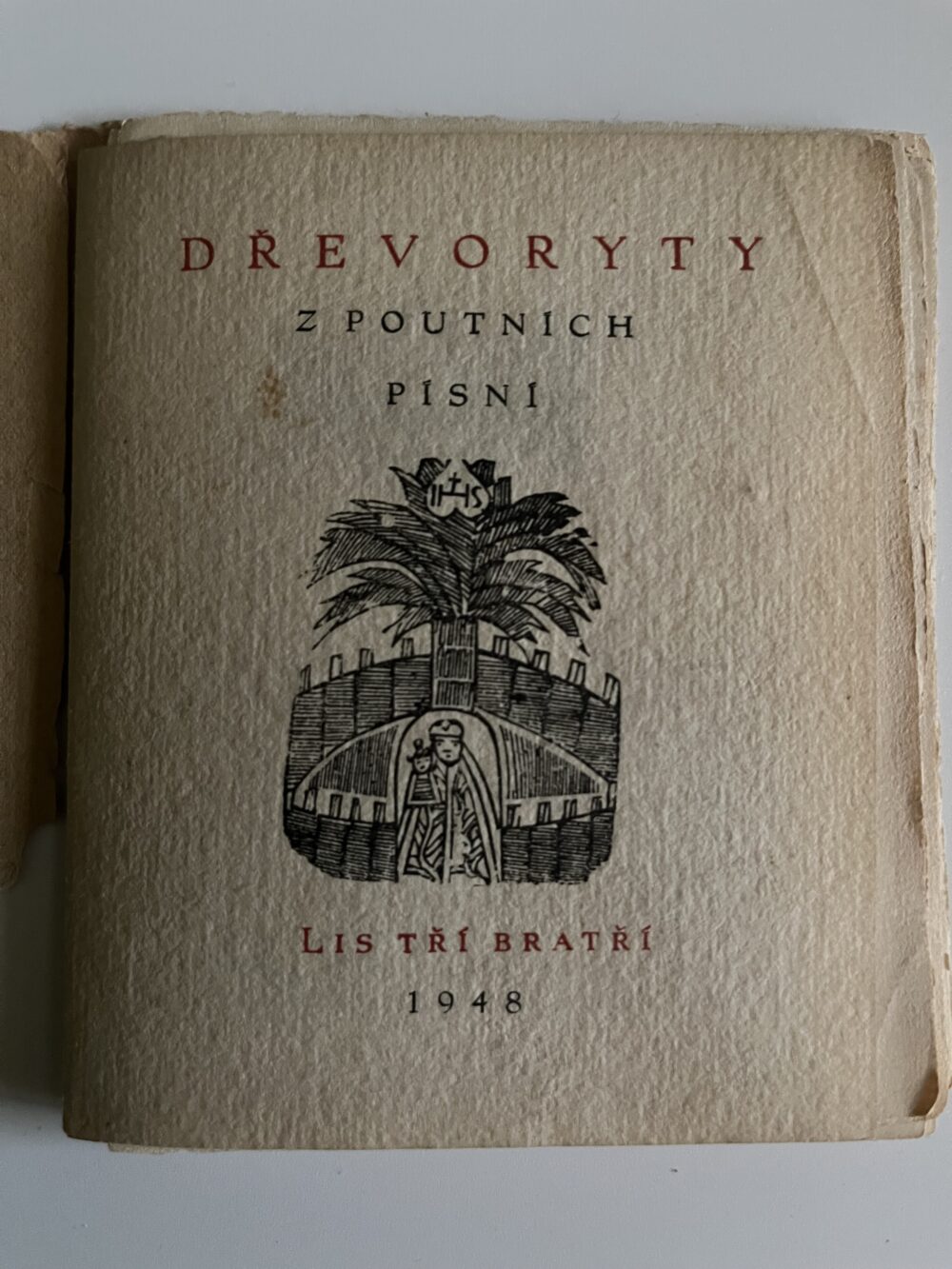 Brožura - Dřevoryty z poutních písní, Lis tří bratří 1948