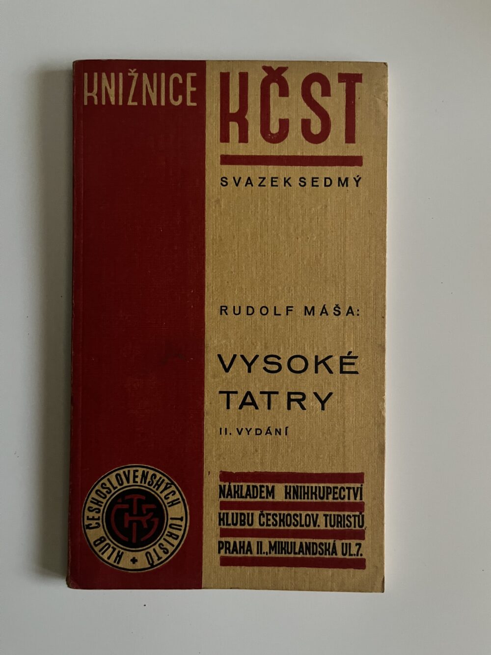 Knižnice KČST, průvodce Vysoké Tatry R Máša 1937