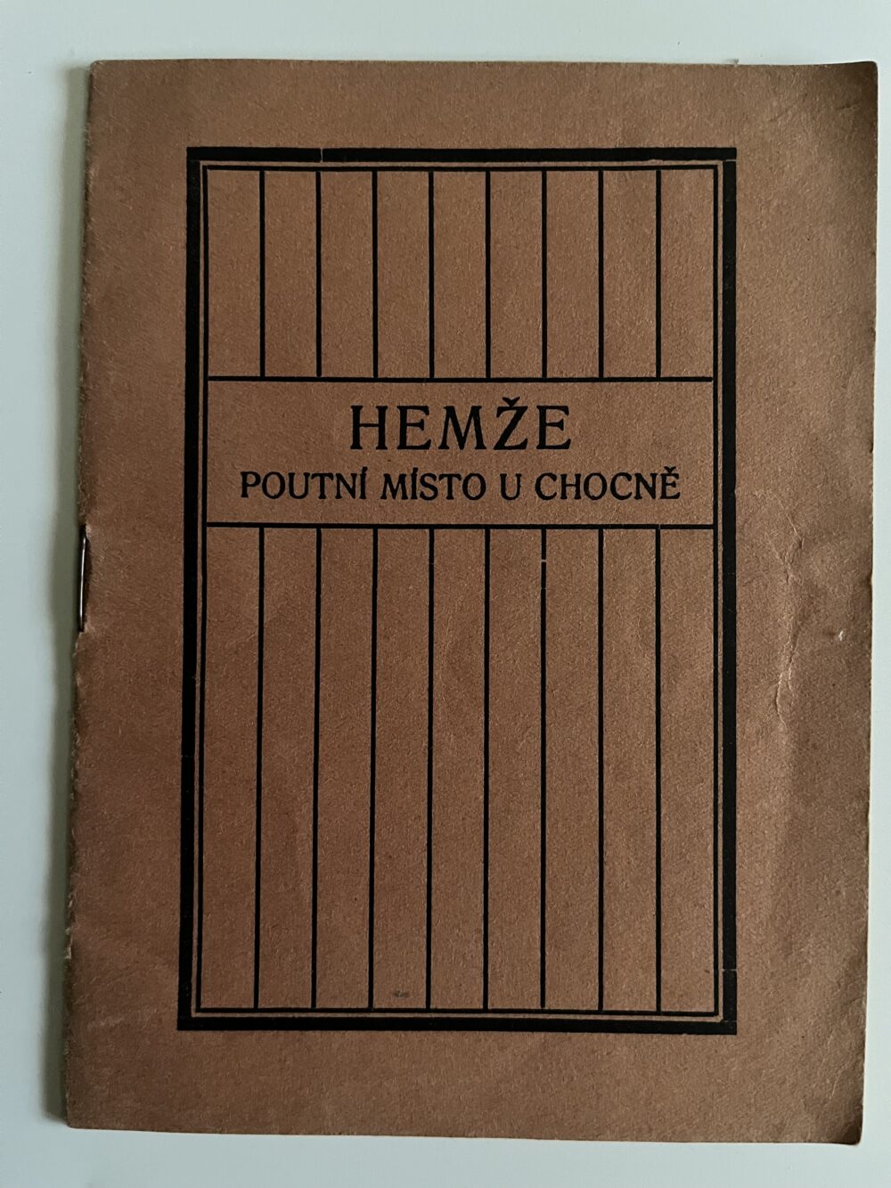 Hemže - poutní místo u Chocně, tiskárna Loutkáře, napsáno 1926