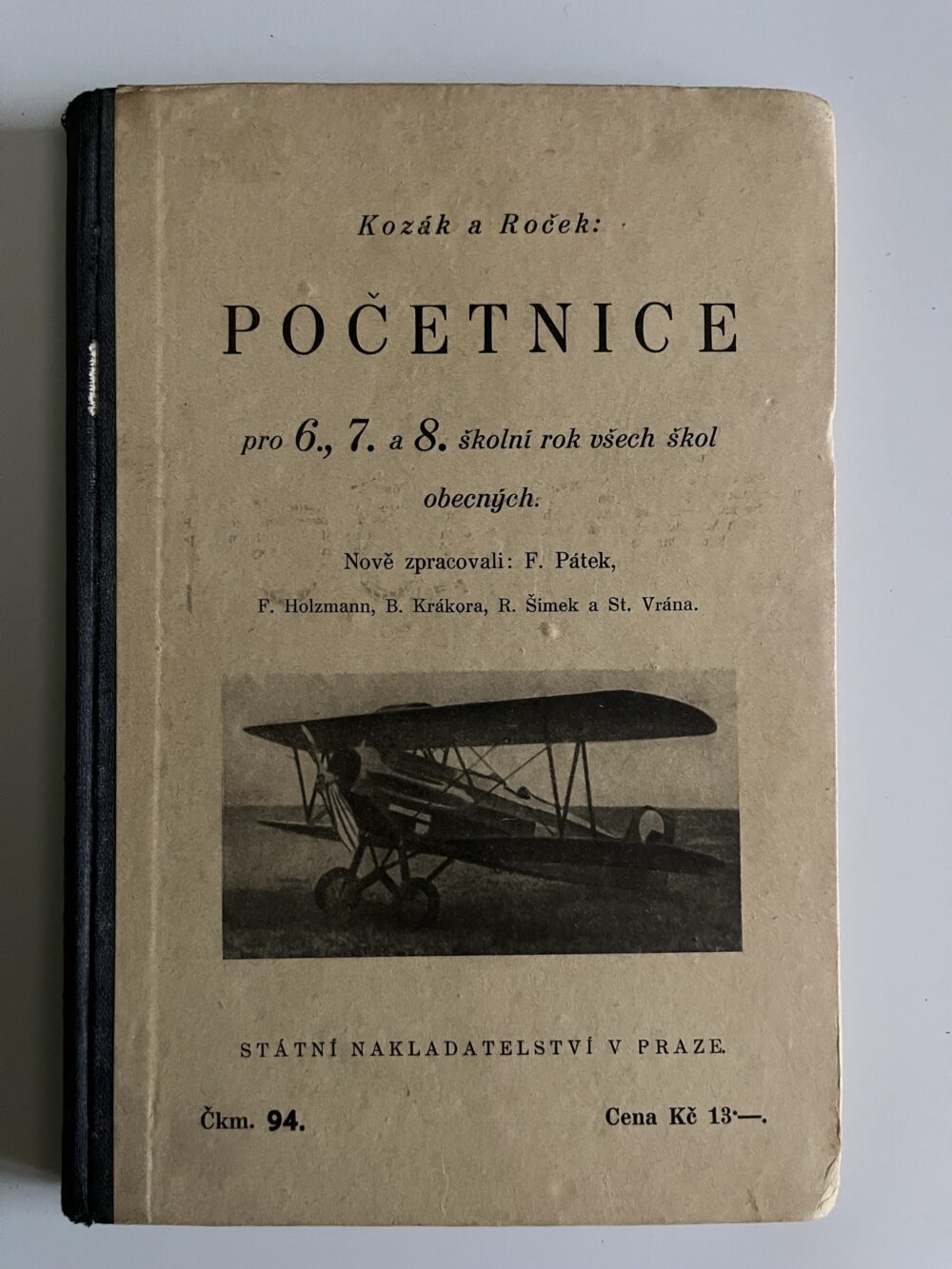 Kniha Početnice pro 6., 7.a 8. školní rok škol obecných, 1931