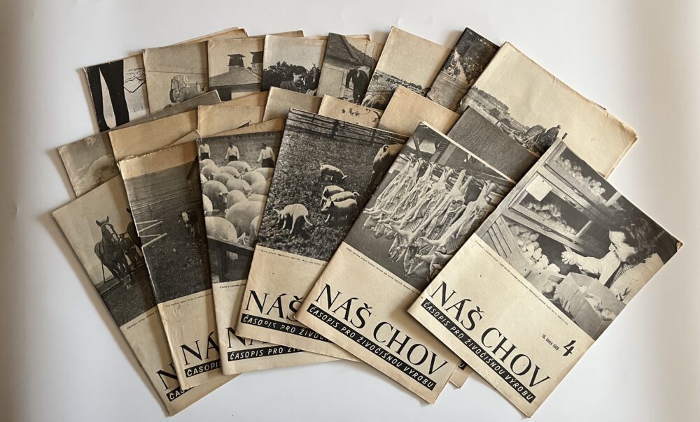 Časopis - Náš chov, zemědělství čísla 1 - 7, 9 - 24 r.1949